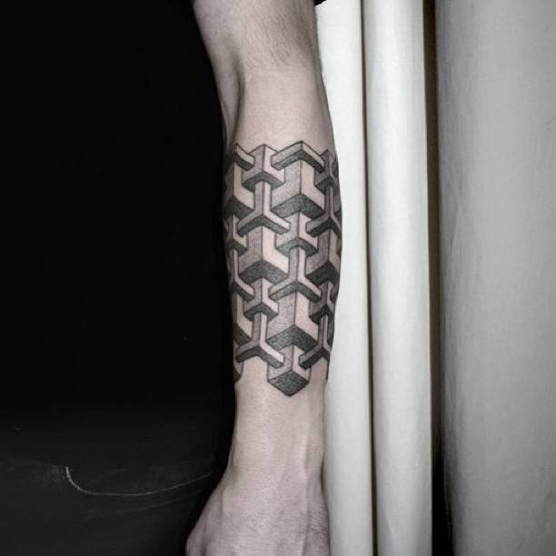 Abstract Geometric Ornament Tattoo