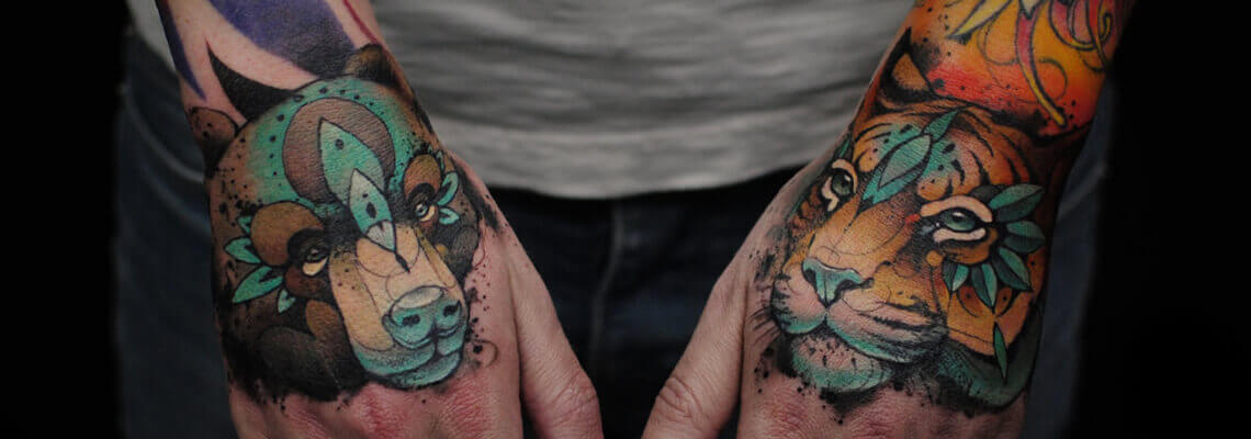 Animal Tattoo Ideas on Hand