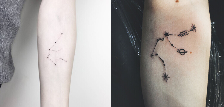 Aquarius Constellation tatto