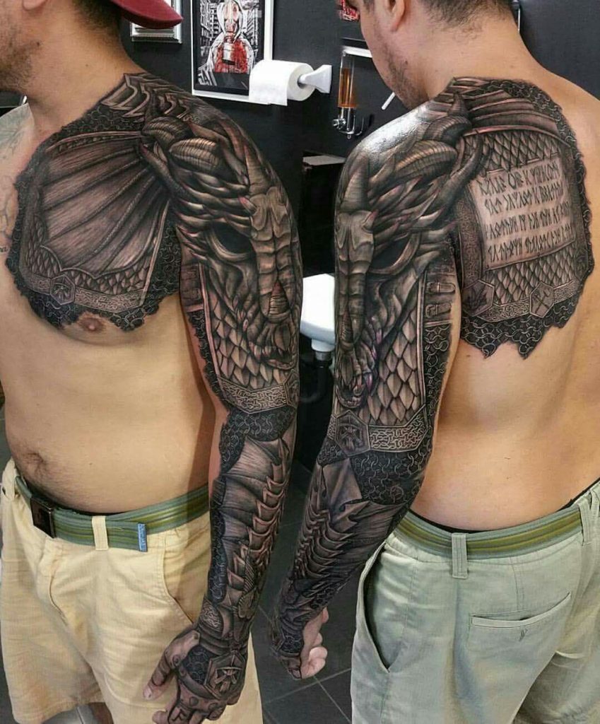 Armour Of God dragon Tattoo