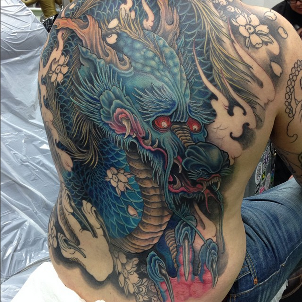 Arran Burton dragon Tattoo