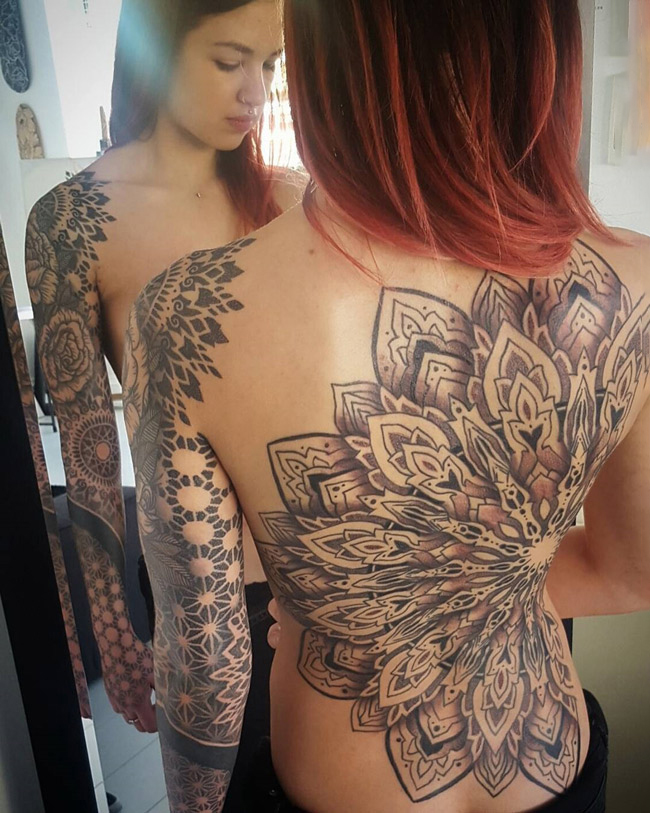 Mandala Sleeve Tattoo Female
