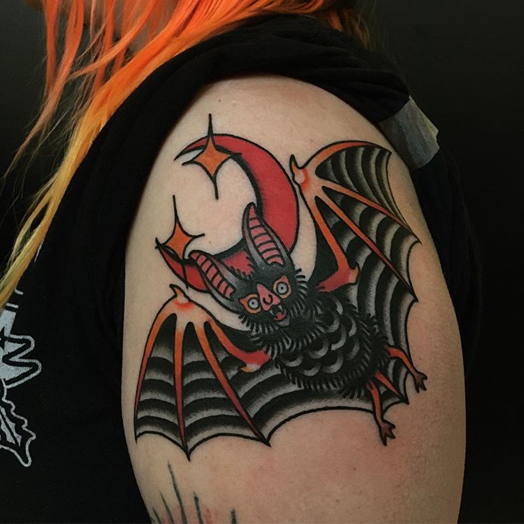 Bat Traditional tattoo