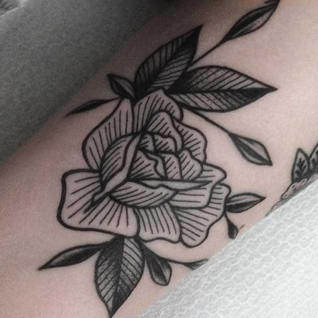 Beautiful rose tattoo
