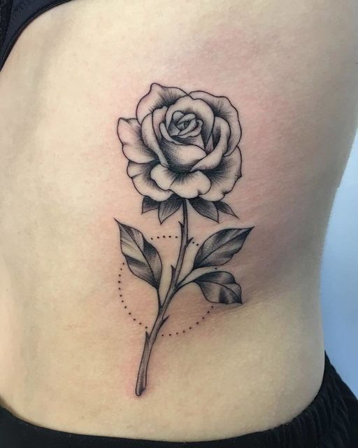 Black rose tattoo