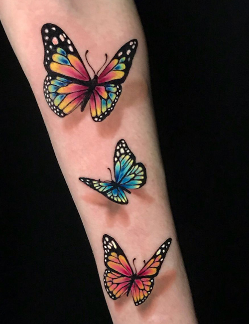 Butterfly 3d tattoos