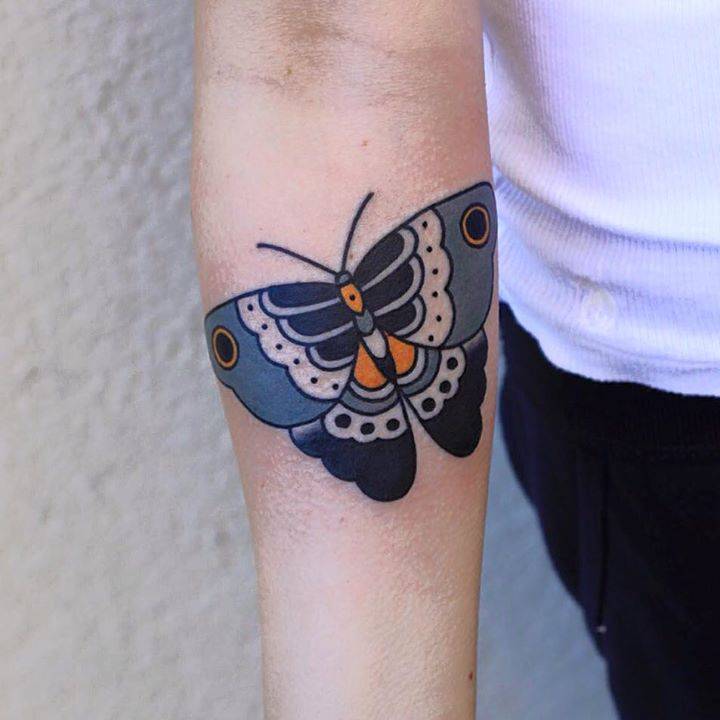 Butterfly Traditional tattoo