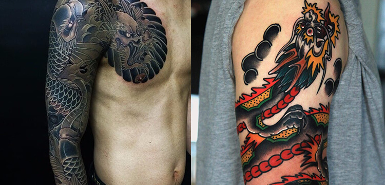 Chinese dragon tattoos Designs