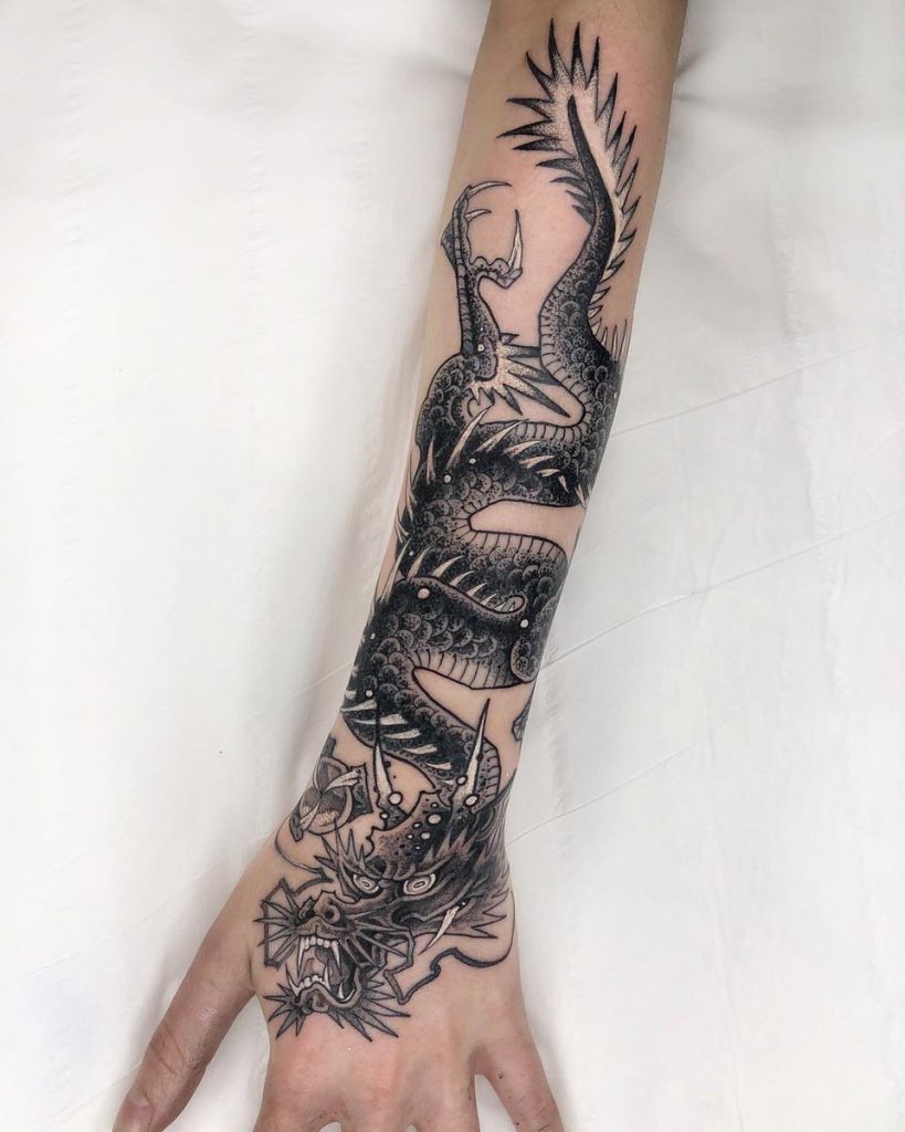 Cloak and dragon Tattoo Parlour