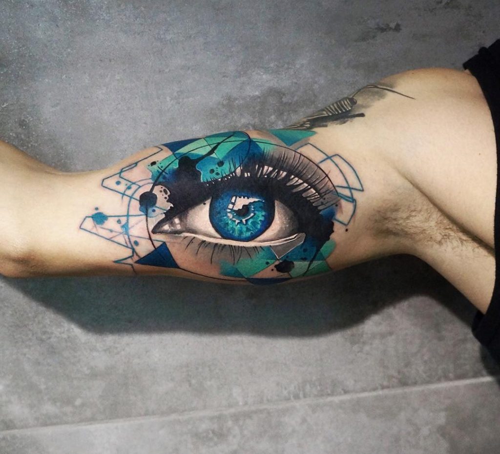 Eye arm Abstract tattoo