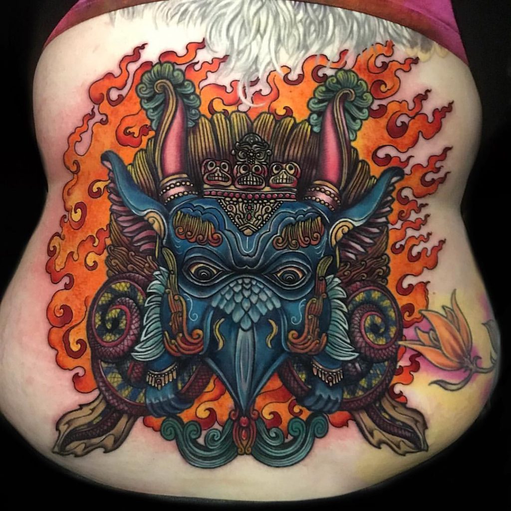 Falcon Skull Tattoo