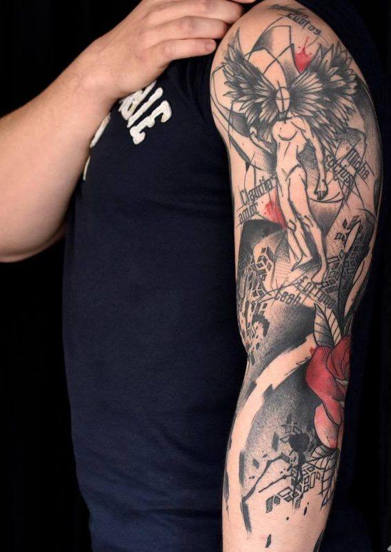 Fine Faith Inner Elbow Tattoo