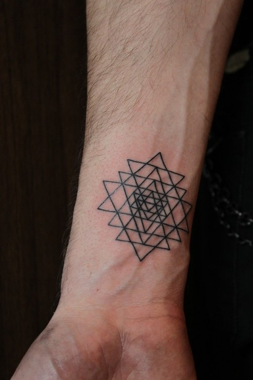 Geometric Wrist Tattoo