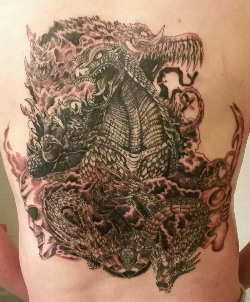 Godzilla tattoo