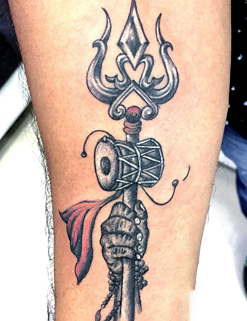 Mumbai Tattoo Colaba Causeway  Get Lord Shiva Trishul Tattoo done by Big Guys  Tattoo  Piercing Studio Most of hindu religious people do tattoo of lord  shiva In faith  all