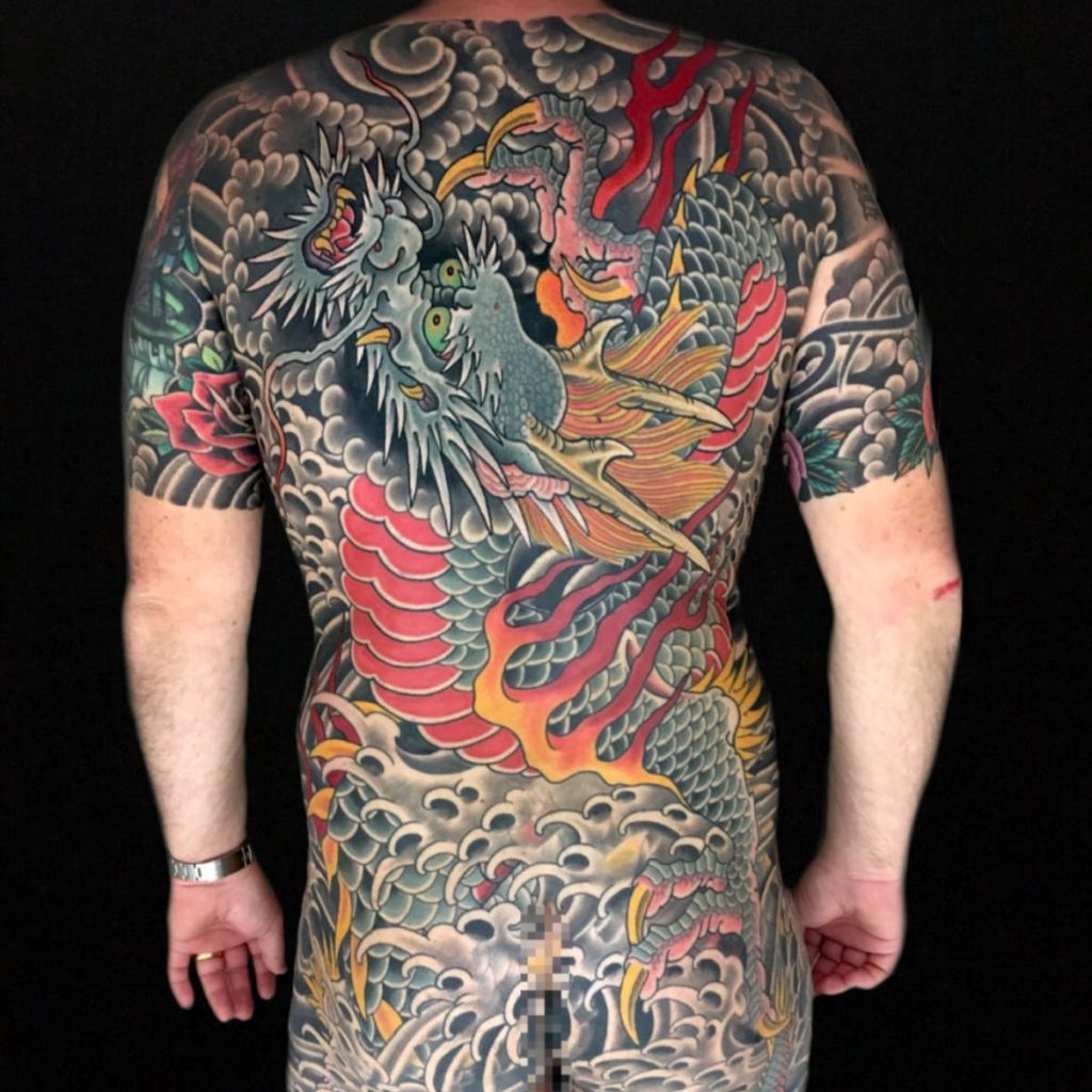 Just finished this dragon back
