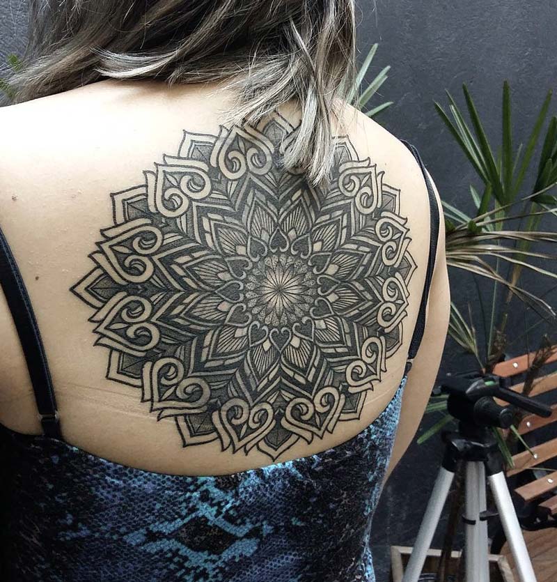 Large Mandala Back Tattoo