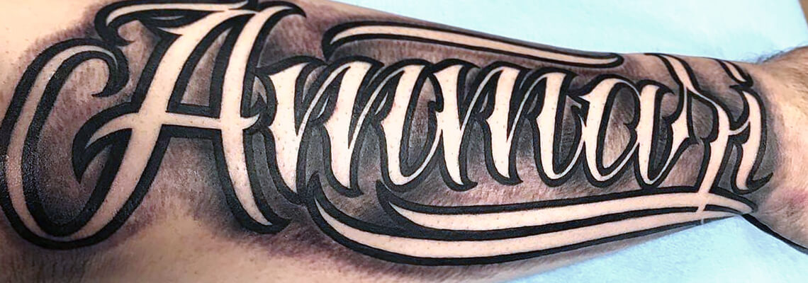 Tattoo of Letters