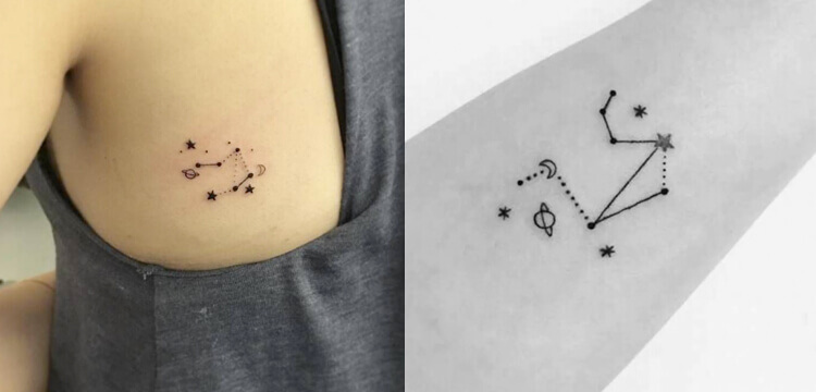 Libras Constellation tattoo Designs