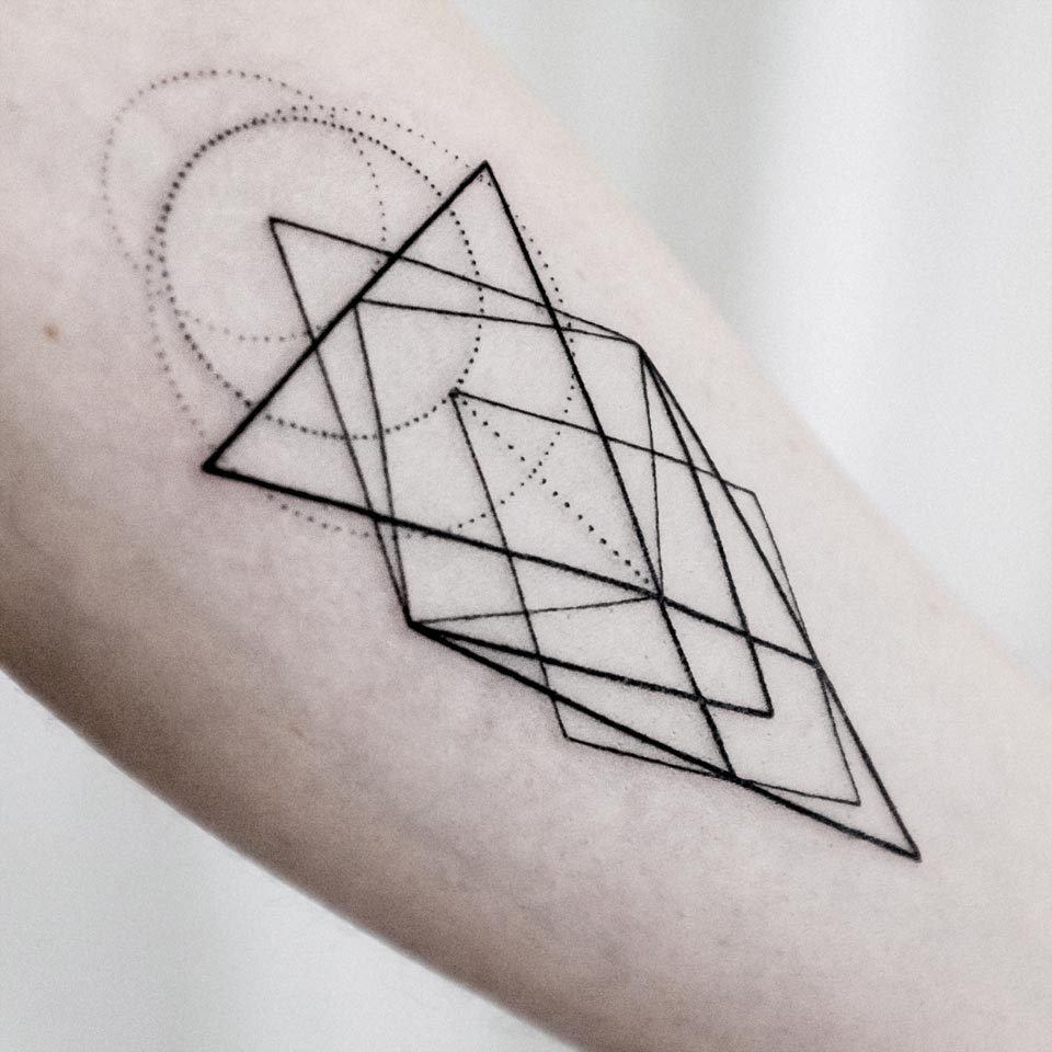 Low Poly Geometry Tattoo