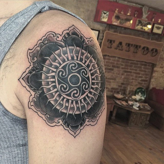 Man Mandala Tattoo