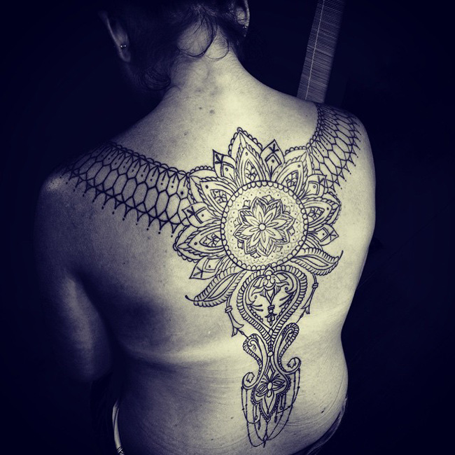 Mandala Back Tattoo