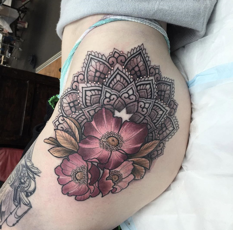 pics Shoulder Flower Mandala Tattoo Designs 310 fabulous mandala tattoo designs in