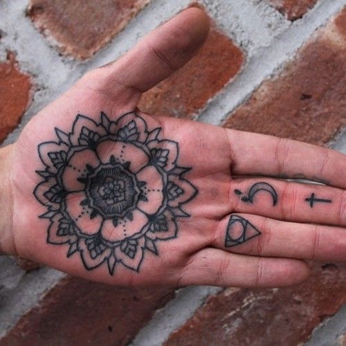 Mandala Palm Tattoo
