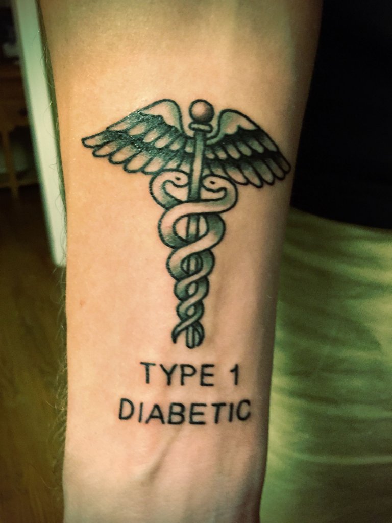 Medical Diabetic Alert Tattoo