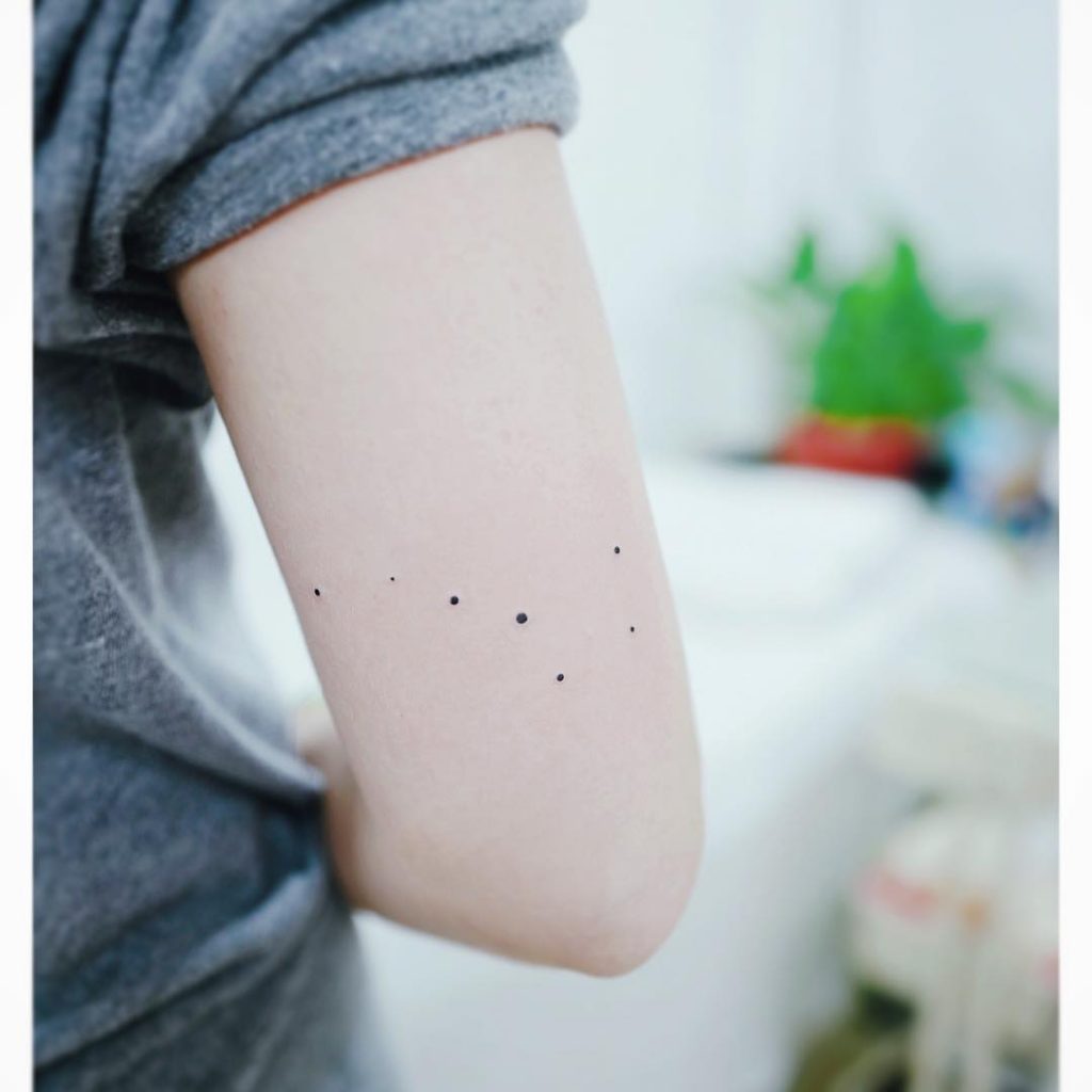 Minimal Big Dipper Constellation Tattoo