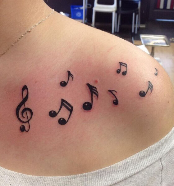 20 Amazing Musical Notes Tattoos Designs with Meanings Ideas and  Celebrities  Body Art Guru