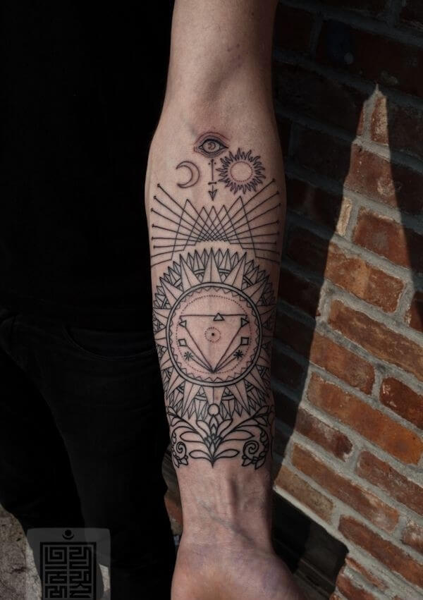 Nautical Signs Abstract Tattoo