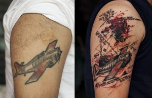 Overlap the old one with a New Tattoo