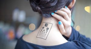 Placement are of the temporary tattoo