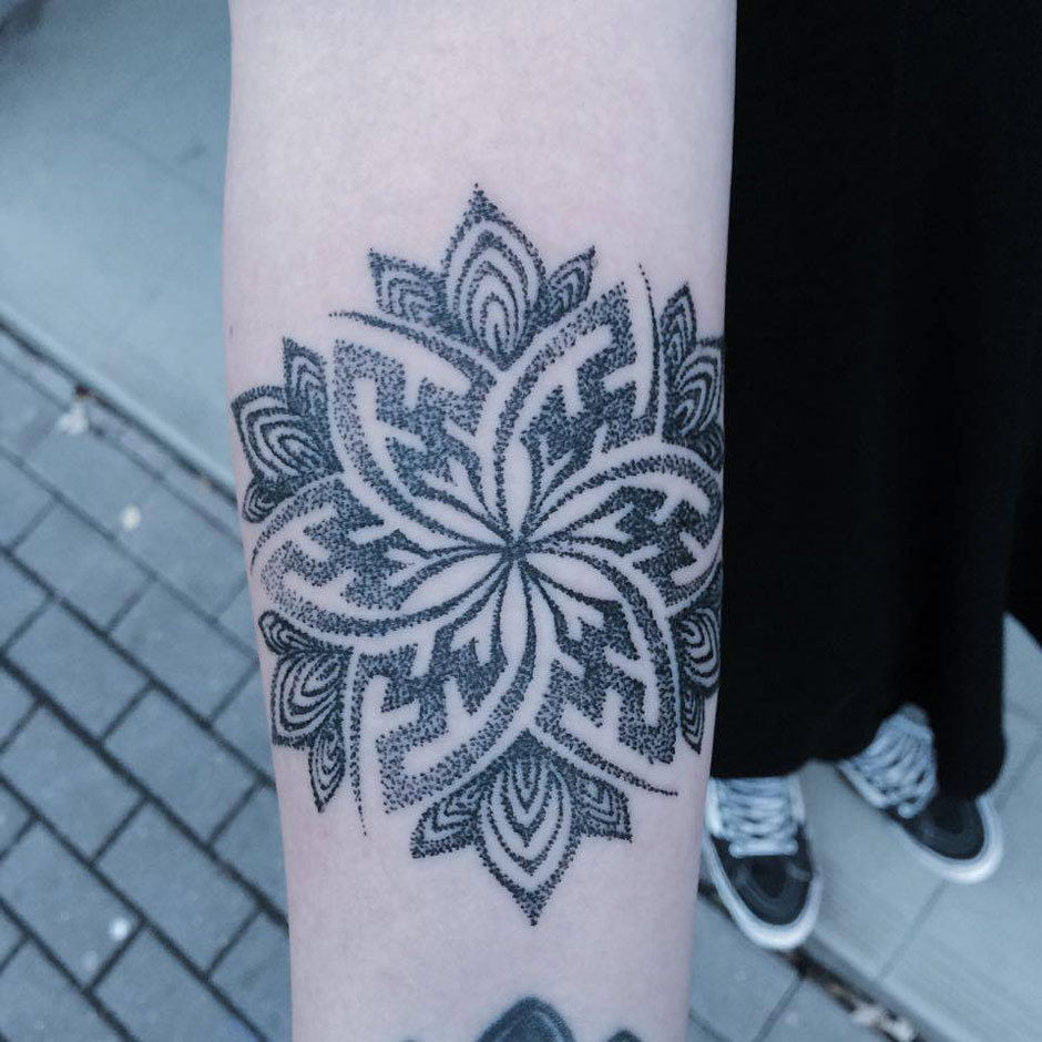 Pretty Dotwork Mandala