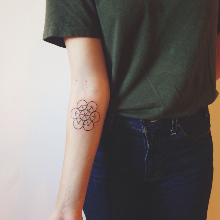 Seed Of Life Tattoo On The Arm Seed Of Life Tattoo On The Arm