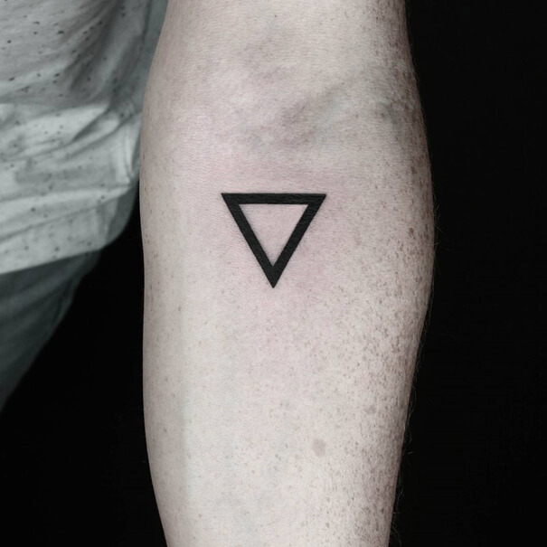 Simple geometric tattoo