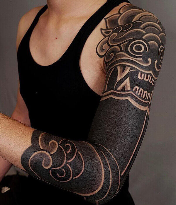 Buy Full Sleeve Temporary Tattoo Tribal Clock Warrior Arm Tattoo Online in  India  Etsy