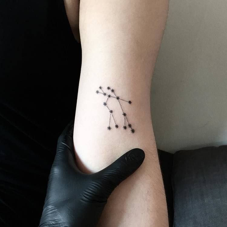 Small Gemini Constellation Tattoo