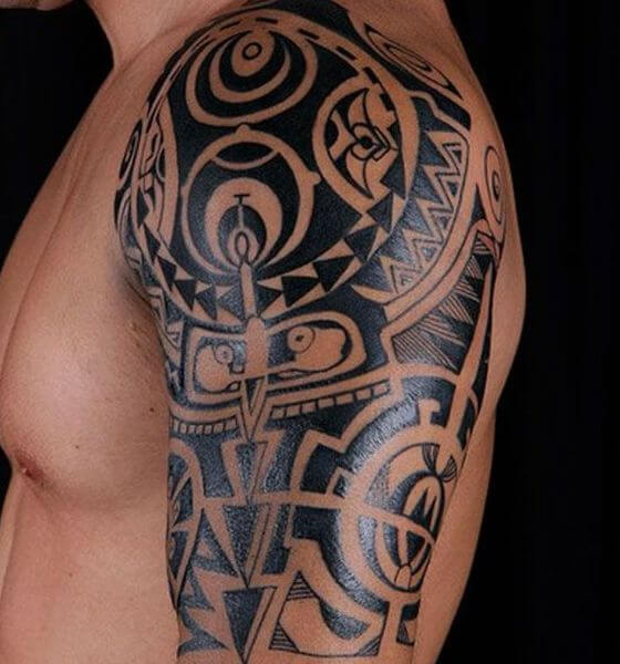 Tribal Shoulder Tattoo