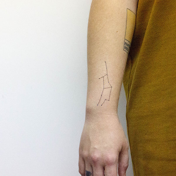 Virgo Constellation Wrist Tattoo