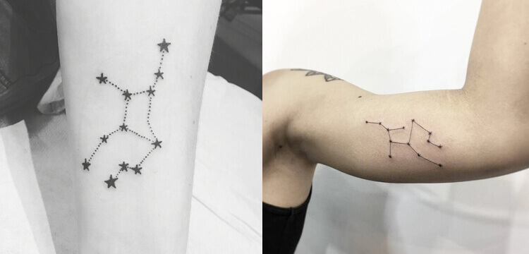 Virgo Constellations tattoos