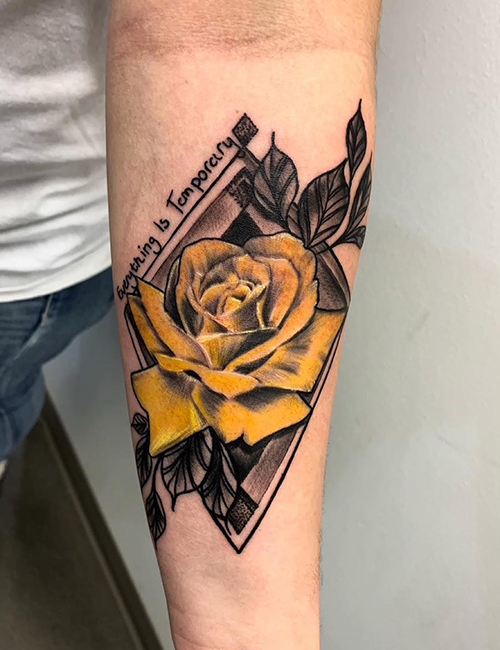 Starting 2022 off the right way with  Yellow Rose Tattoo  Facebook