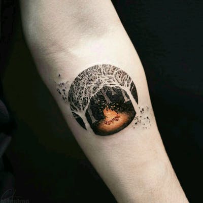 Dynamic Piercing & Tattoo - Tiny element tattoos on each finger.Spirit,  Air, Fire, Earth, Water. | Facebook
