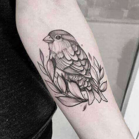Bird Forearm Tattoo 