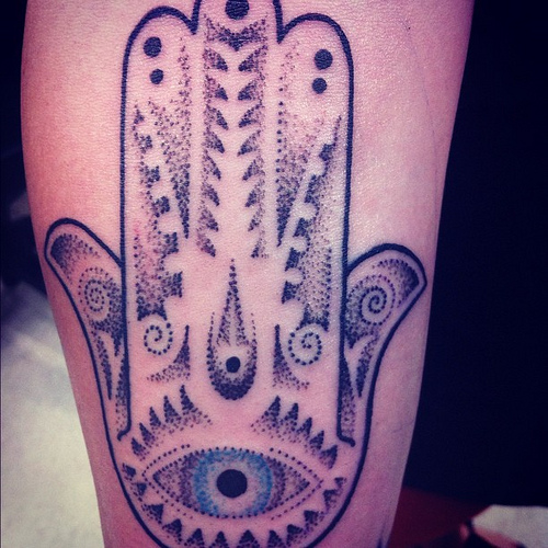 Tribal arm tattoo
