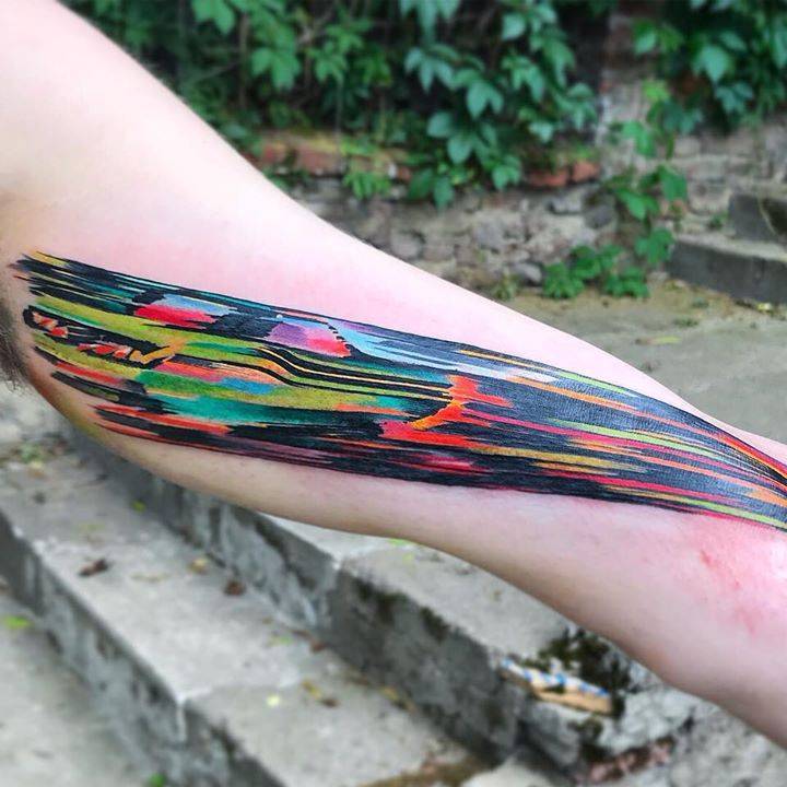 Abstract Colorful Line