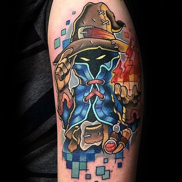 Amazing final fantasy male arm tattoo design ideas