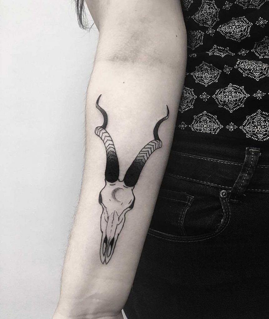 Antelope Skull Tattoo