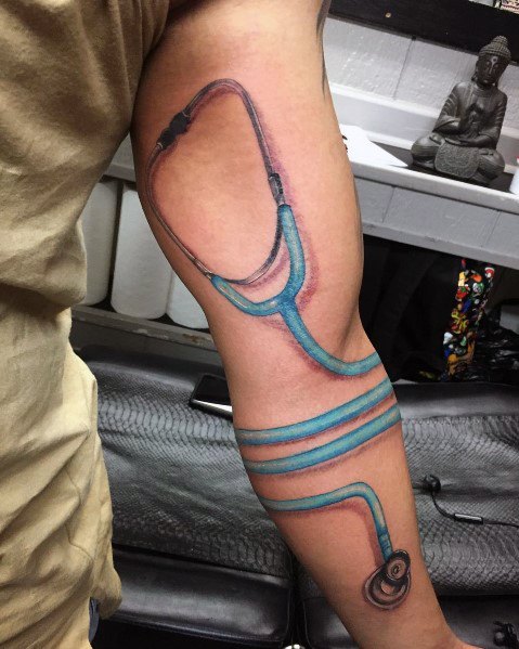 Arm stethoscope tattoos for men Arm stethoscope tattoos for men